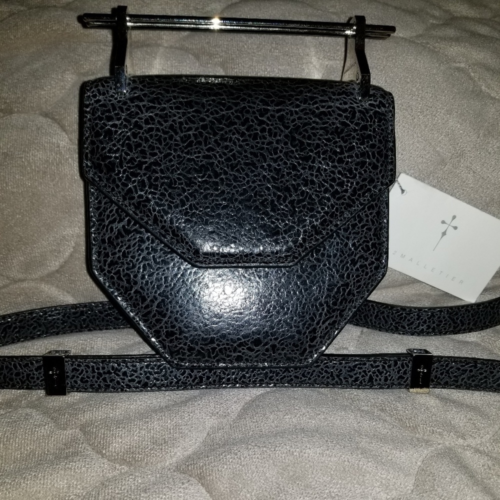 M2Malletier black Mini Amor Fati Calfskin bag.